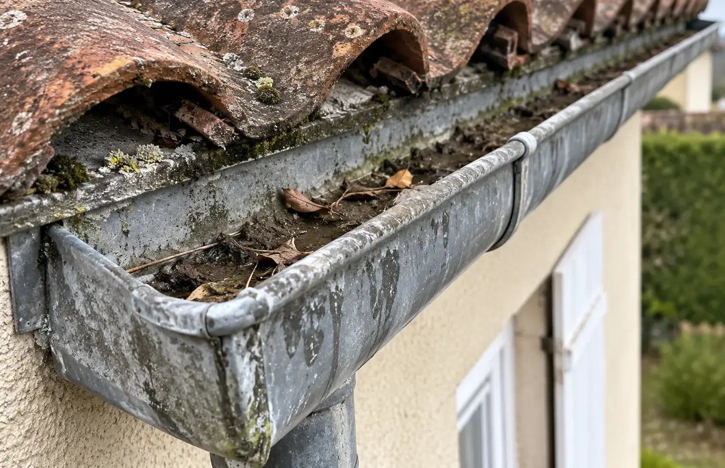 Zinguerie avant les travaux